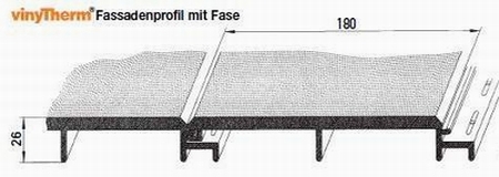 vinyTherm mit Fase Basalt 3,00 m