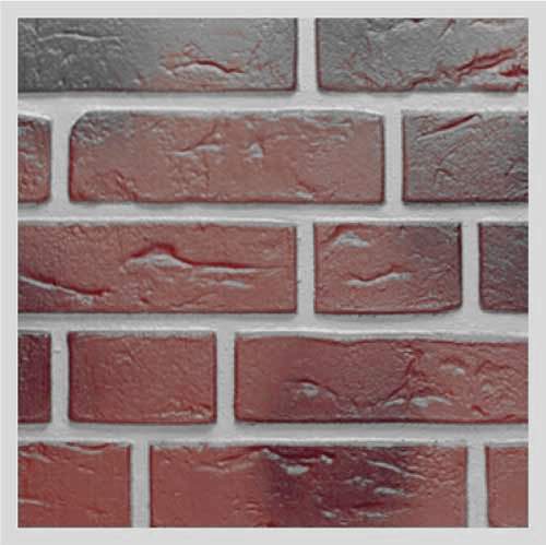 zum Vergrößern anklicken! Fassadenverkleidung Vinybrick Geflammt
